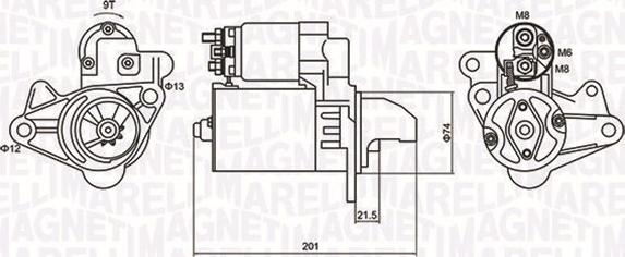 Magneti Marelli 063721254010 - Käynnistinmoottori inparts.fi