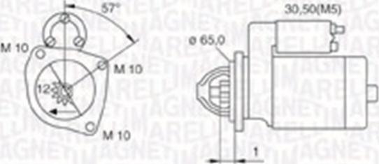 Magneti Marelli 063721252010 - Käynnistinmoottori inparts.fi