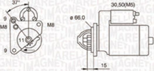 Magneti Marelli 063721260010 - Käynnistinmoottori inparts.fi