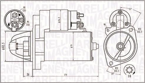 Magneti Marelli 063721202010 - Käynnistinmoottori inparts.fi