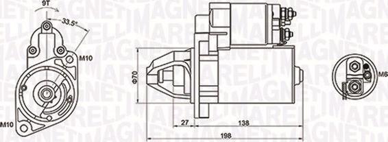 Magneti Marelli 063721283010 - Käynnistinmoottori inparts.fi