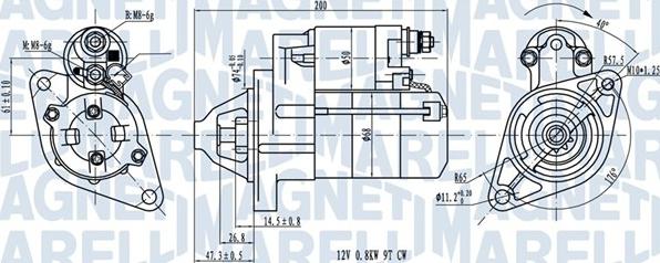 Magneti Marelli 063721224010 - Käynnistinmoottori inparts.fi