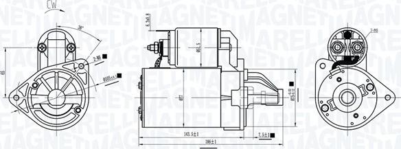 Magneti Marelli 063721718010 - Käynnistinmoottori inparts.fi