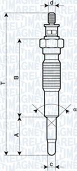 Magneti Marelli 062900094304 - Hehkutulppa inparts.fi