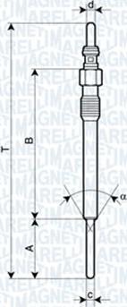 Magneti Marelli 062900090304 - Hehkutulppa inparts.fi