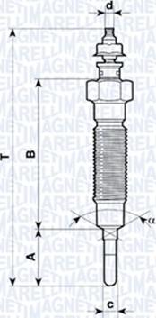 Magneti Marelli 062900045304 - Hehkutulppa inparts.fi