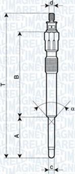 Magneti Marelli 062900043304 - Hehkutulppa inparts.fi