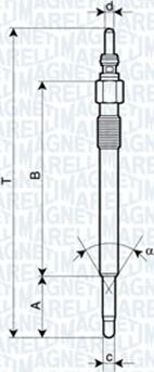 Magneti Marelli 062900050304 - Hehkutulppa inparts.fi