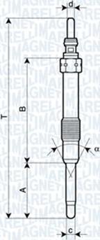 Magneti Marelli 062900053304 - Hehkutulppa inparts.fi