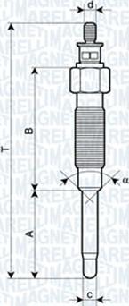 Magneti Marelli 062900069304 - Hehkutulppa inparts.fi