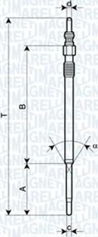 Magneti Marelli 062900060304 - Hehkutulppa inparts.fi