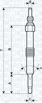 Magneti Marelli 062900067304 - Hehkutulppa inparts.fi