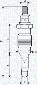 Magneti Marelli 062900005304 - Hehkutulppa inparts.fi