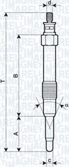 Magneti Marelli 062900000304 - Hehkutulppa inparts.fi