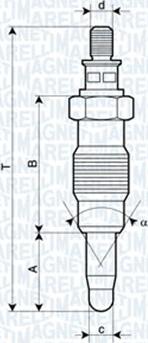 Magneti Marelli 062900008304 - Hehkutulppa inparts.fi