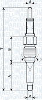 Magneti Marelli 062900084304 - Hehkutulppa inparts.fi