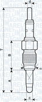 Magneti Marelli 062900083304 - Hehkutulppa inparts.fi