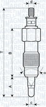 Magneti Marelli 062900073304 - Hehkutulppa inparts.fi