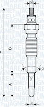 Magneti Marelli 062900077304 - Hehkutulppa inparts.fi