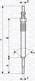 Magneti Marelli 062900140304 - Hehkutulppa inparts.fi