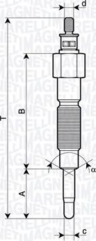 Magneti Marelli 062900142304 - Hehkutulppa inparts.fi