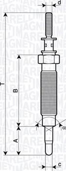 Magneti Marelli 062900134304 - Hehkutulppa inparts.fi