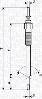 Magneti Marelli 062900135304 - Hehkutulppa inparts.fi