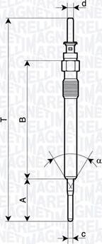 Magneti Marelli 062900130304 - Hehkutulppa inparts.fi