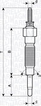 Magneti Marelli 062900132304 - Hehkutulppa inparts.fi