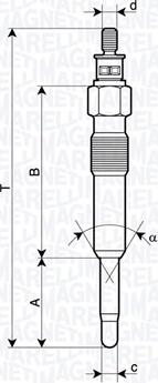 Magneti Marelli 062900126304 - Hehkutulppa inparts.fi