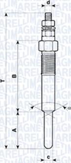 Magneti Marelli 062583101304 - Hehkutulppa inparts.fi