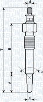 Magneti Marelli 062583202304 - Hehkutulppa inparts.fi