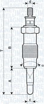 Magneti Marelli 062582804304 - Hehkutulppa inparts.fi