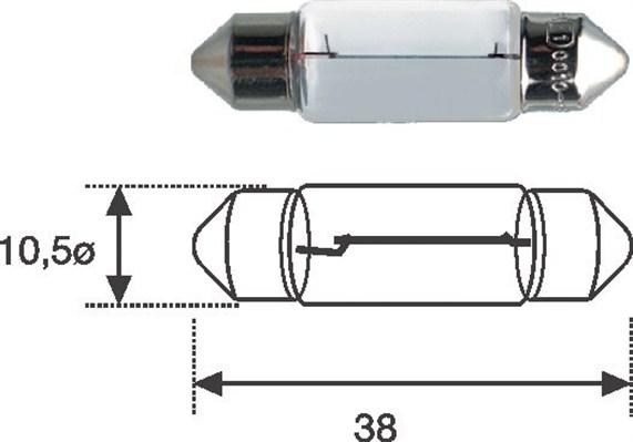 Magneti Marelli 009461100000 - Polttimo, rekisterikilvenvalo inparts.fi