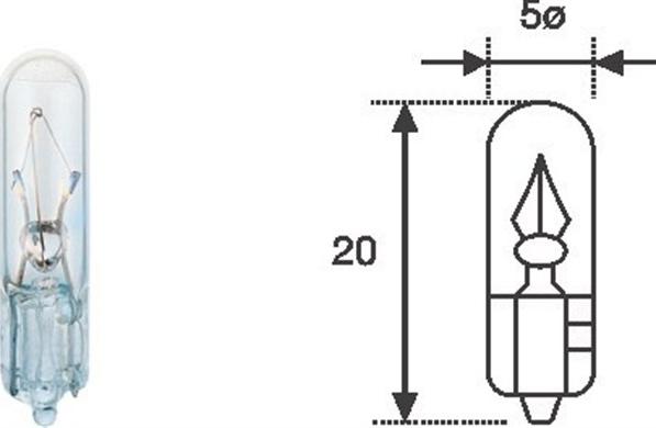 Magneti Marelli 003721100000 - Polttimo, mittariston valo inparts.fi