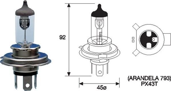 Magneti Marelli 002588700000 - Polttimo, kaukovalo inparts.fi