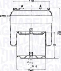 Magneti Marelli 030607020260 - Metallipalje, ilmajousitus inparts.fi