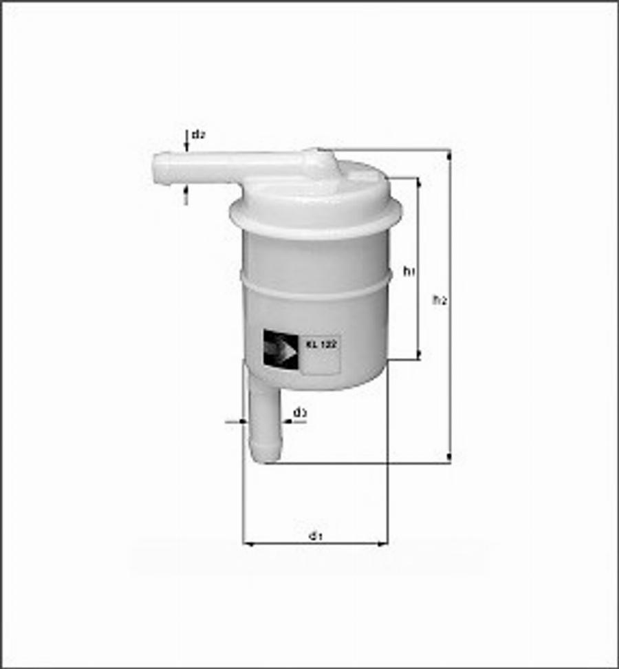 Magneti Marelli 154096315810 - Polttoainesuodatin inparts.fi