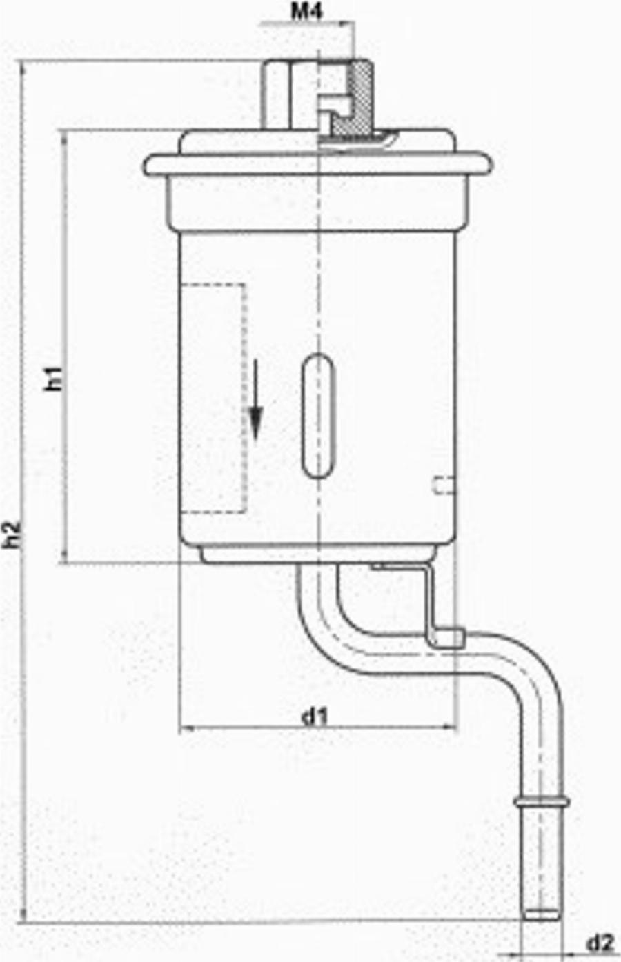 Magneti Marelli 154065445480 - Polttoainesuodatin inparts.fi