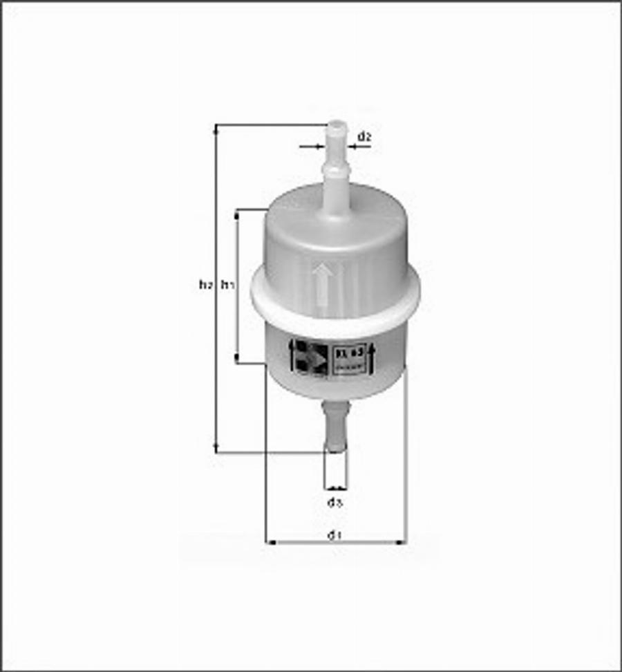 Magneti Marelli 154076378870 - Polttoainesuodatin inparts.fi