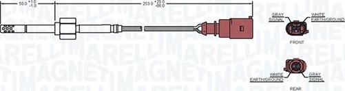 Magneti Marelli 172000085010 - Tunnistin, pakokaasulämpötila inparts.fi