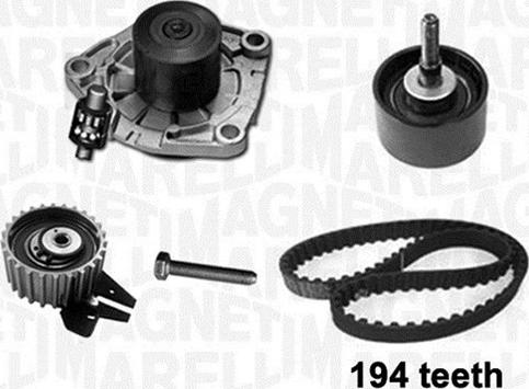 Magneti Marelli 341404050001 - Vesipumppu + jakohihnasarja inparts.fi