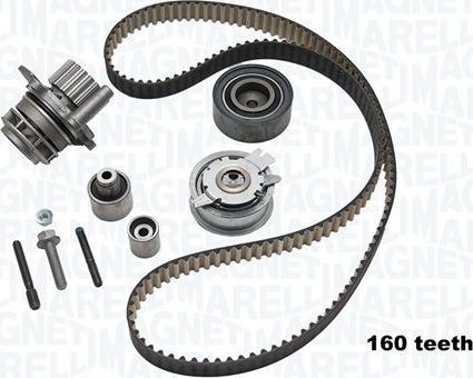 Magneti Marelli 341404080002 - Vesipumppu + jakohihnasarja inparts.fi