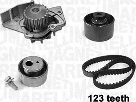 Magneti Marelli 341404160001 - Vesipumppu + jakohihnasarja inparts.fi