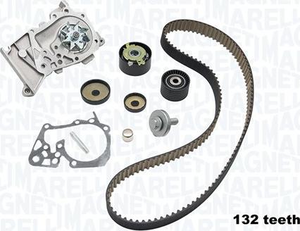 Magneti Marelli 341404710002 - Vesipumppu + jakohihnasarja inparts.fi