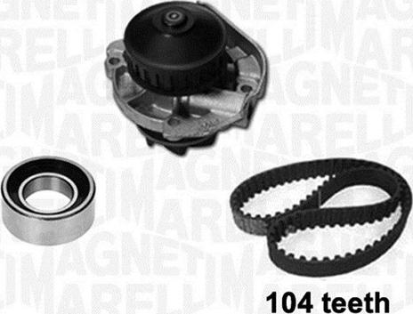 Magneti Marelli 341405660001 - Vesipumppu + jakohihnasarja inparts.fi