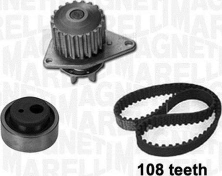 Magneti Marelli 341401950001 - Vesipumppu + jakohihnasarja inparts.fi