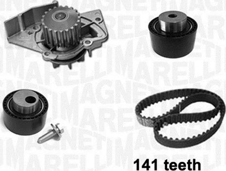 Magneti Marelli 341401900001 - Vesipumppu + jakohihnasarja inparts.fi