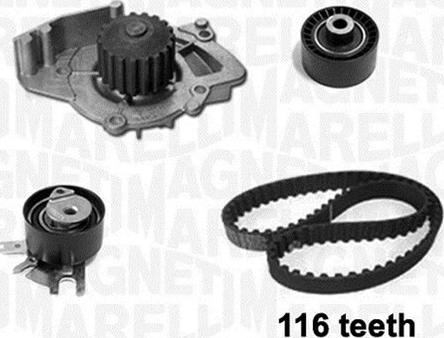 Magneti Marelli 341401690001 - Vesipumppu + jakohihnasarja inparts.fi