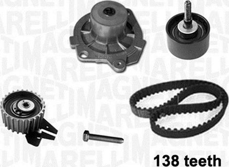 Magneti Marelli 341403980001 - Vesipumppu + jakohihnasarja inparts.fi